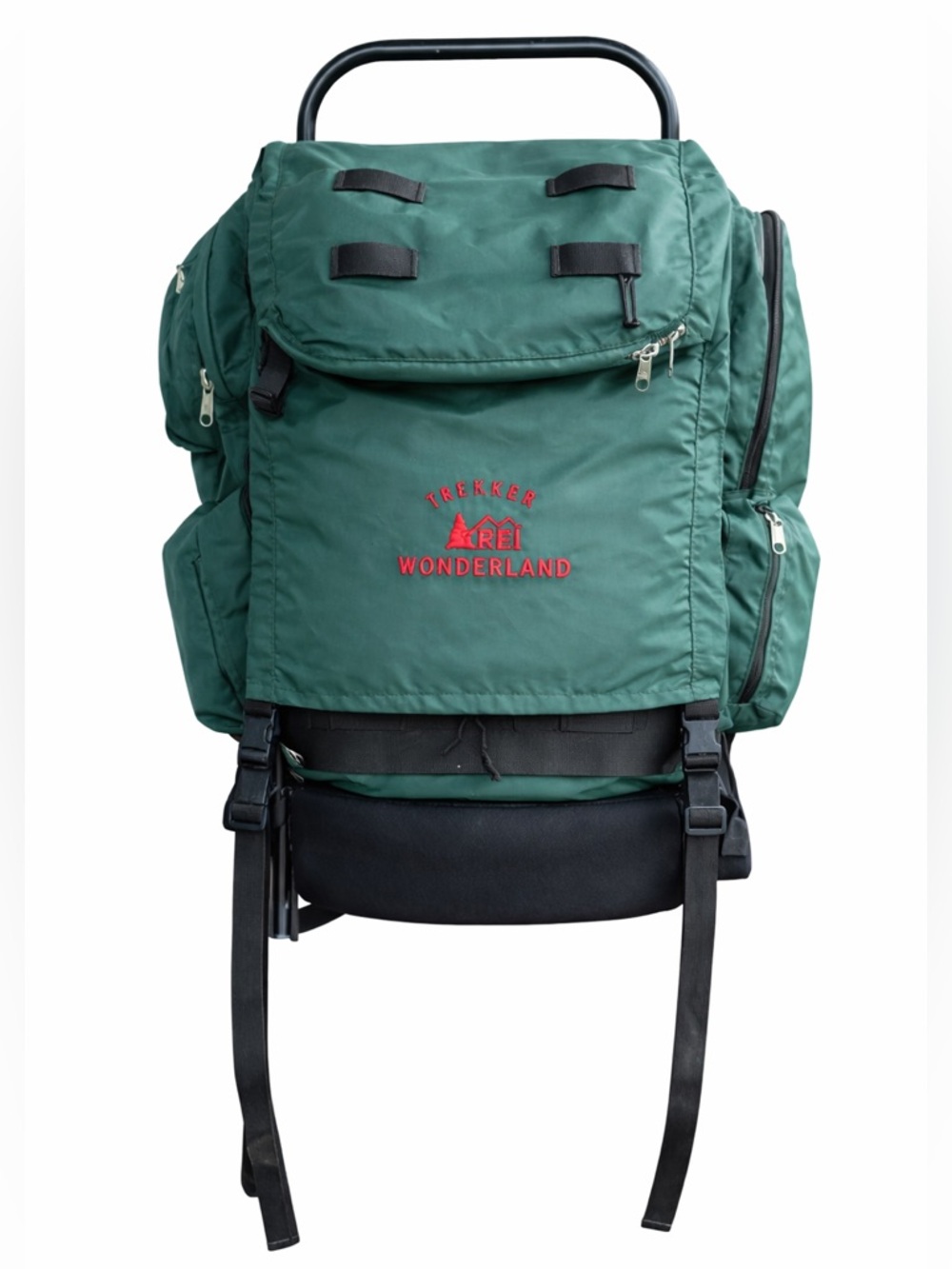 REI Trekker Wonderland External Frame Backpack Green Hiking Camping Pack